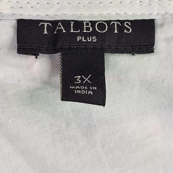 Talbots Madras Patchwork Tank Womens Plus 3X Green Plaid Side Zip Lined Cotton - Picture 5 of 8